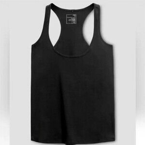 Universal Standard GAME Tank Top Women Black 3XS Racerback Stretch